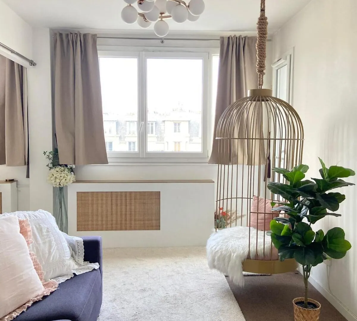 Appartement Suite Vue Tour Eiffel Parijs Frankrijk
